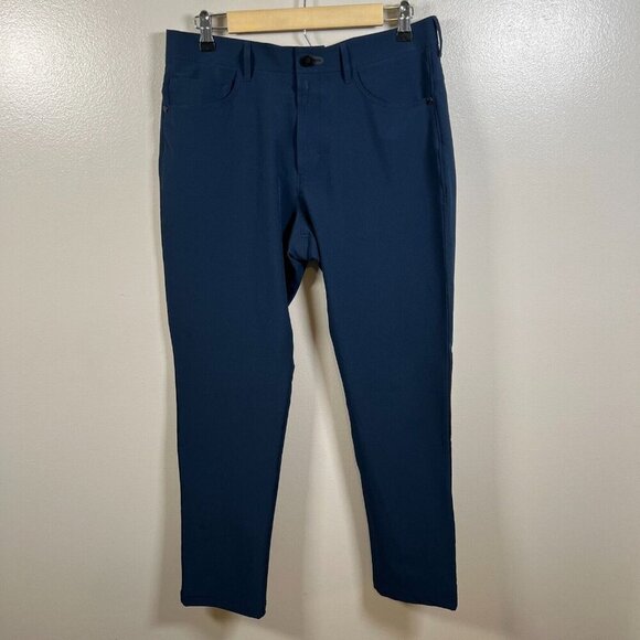 Public Rec Workday Pants Mens Size 31x30 Blue Straight Office Career Work Travel - Picture 1 of 12